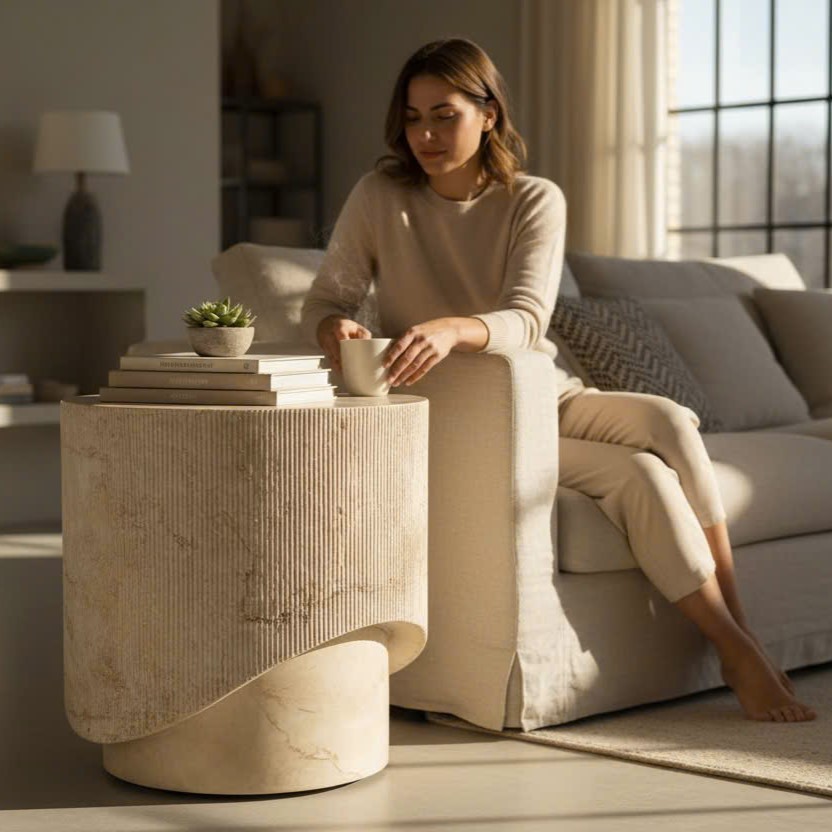 TB-02 - Twist Pedestal Side Table