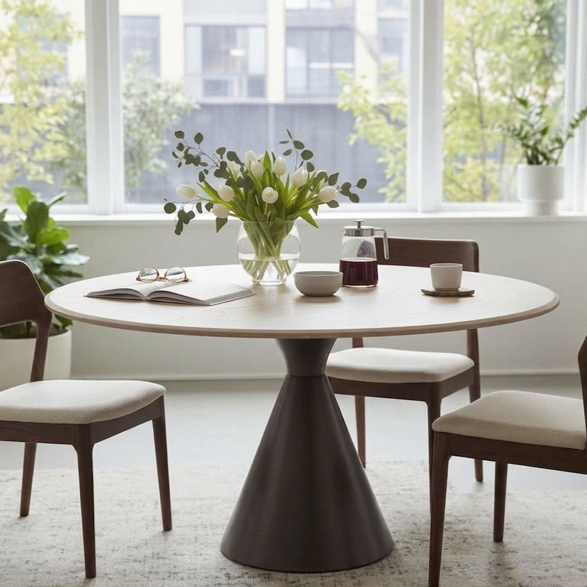 TB-05 - Round Cone-Base Dining Table