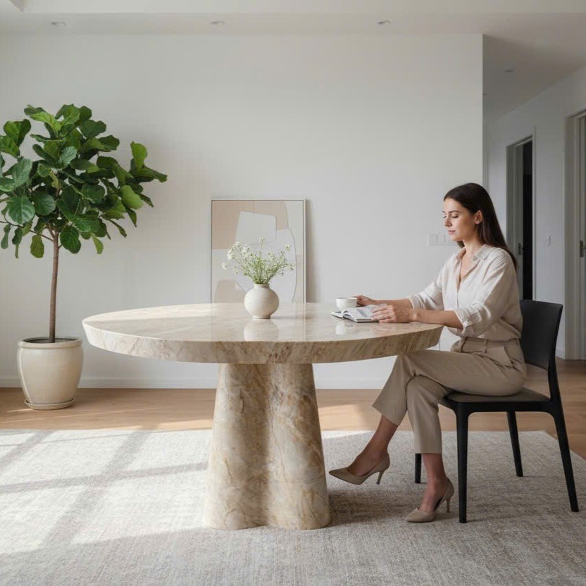 TB-14 - Fluted Column Dining Table