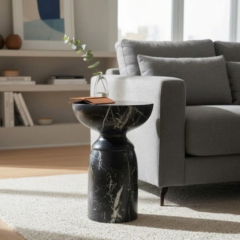 TS-15 - Bowl Top Side Table